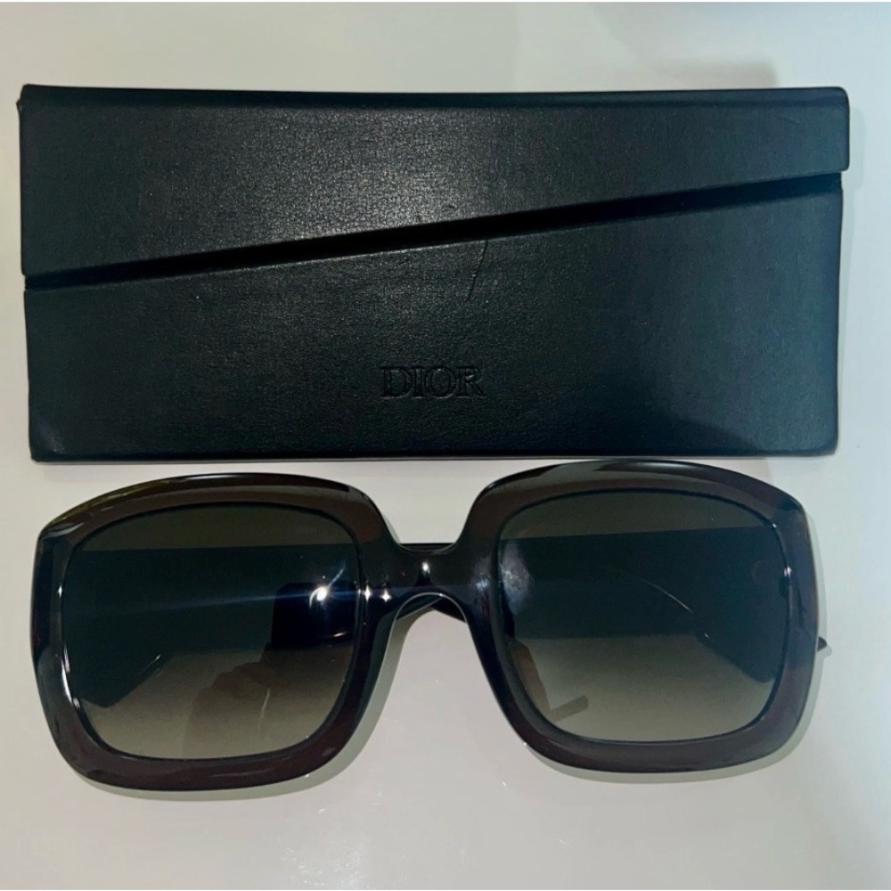 Christian Dior 54MM Women's Square Sunglasses in Dark Brown